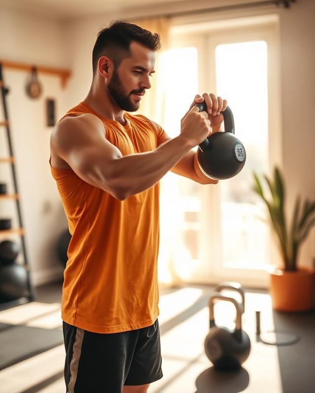 Fitness coach filming a workout